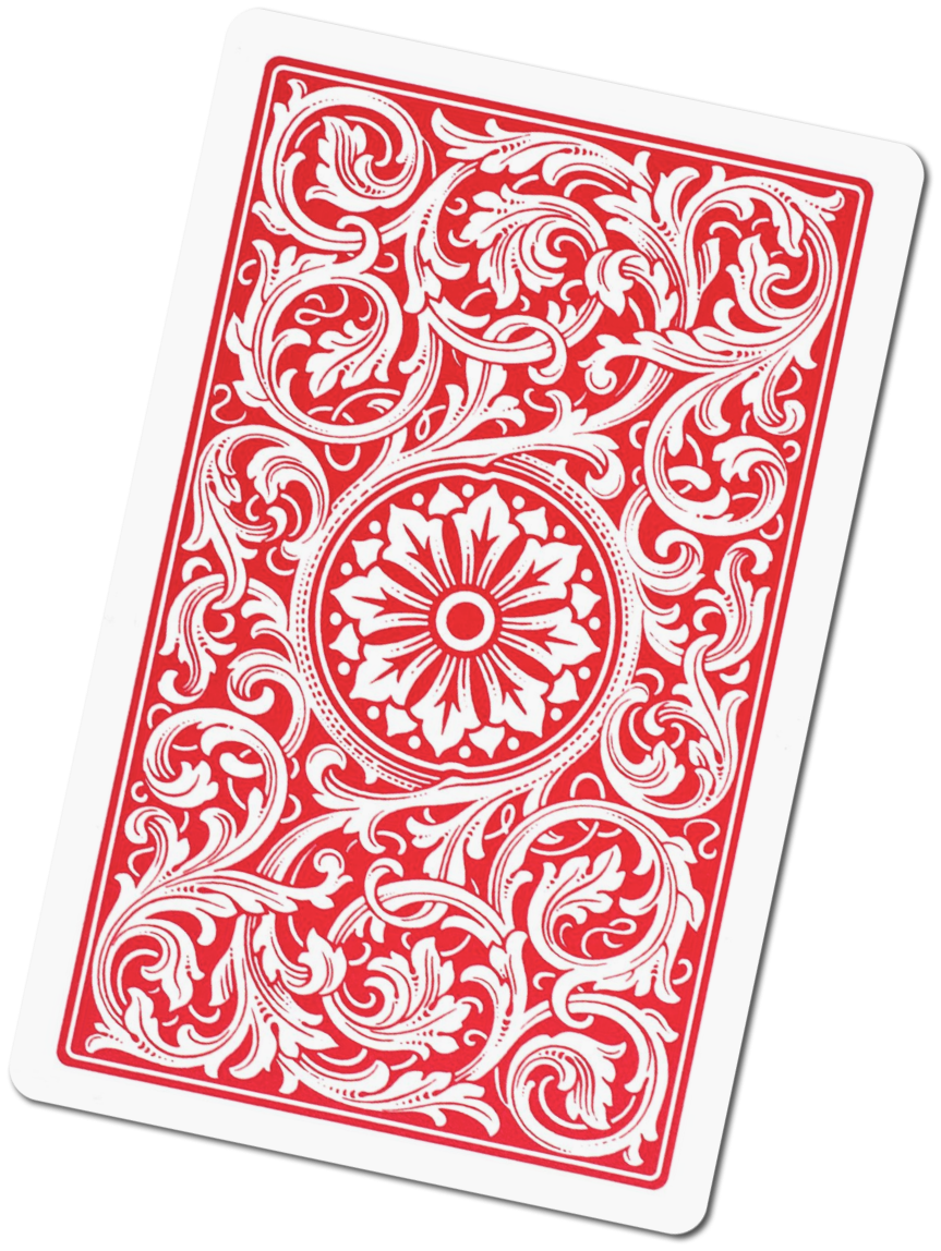 Игральная карта рубашкой вверх